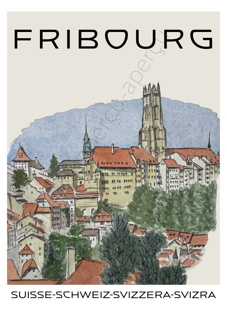 Affiche Fribourg