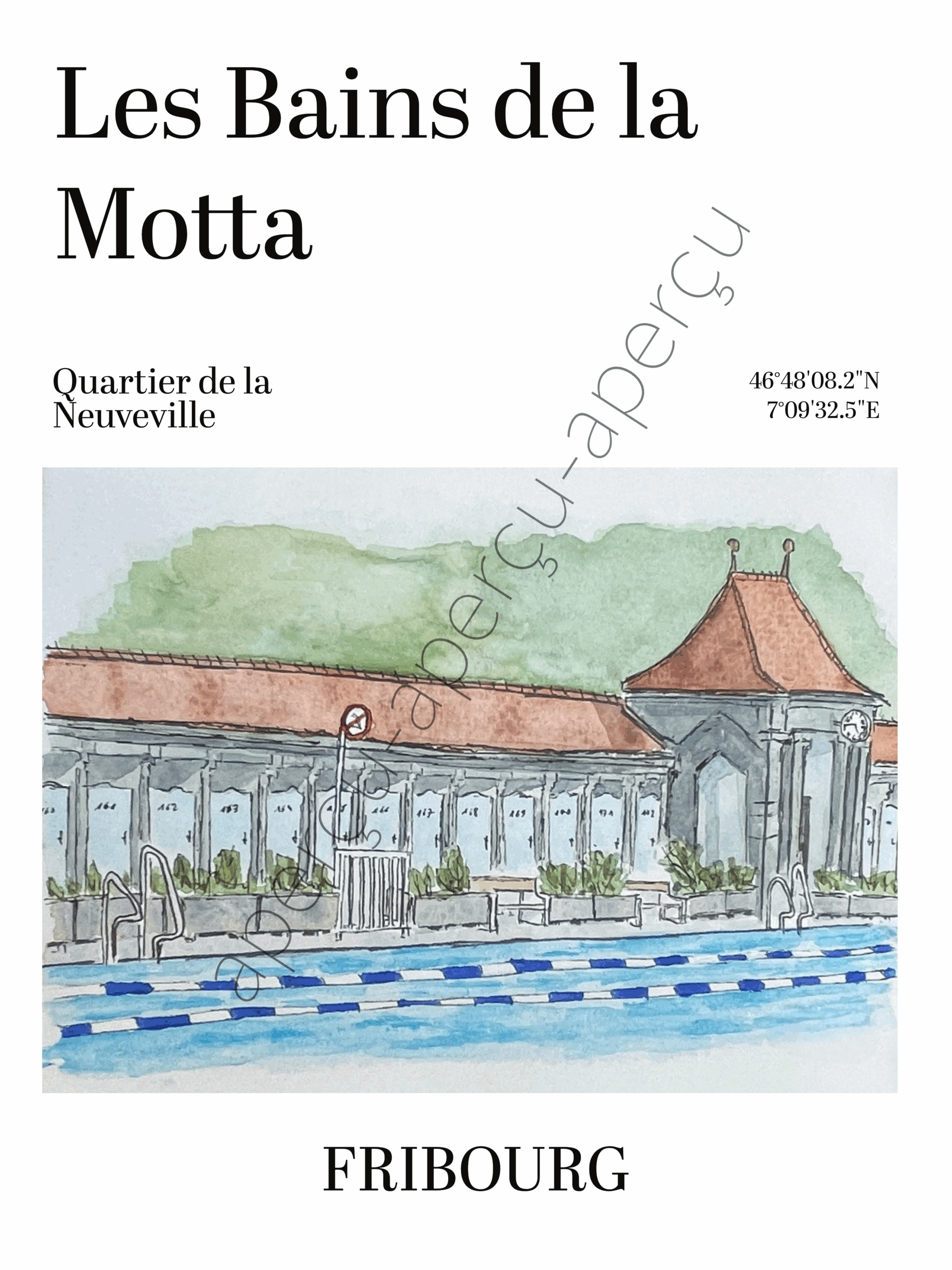 Affiche_Fribourg_La Motta Quartier de la Neuveville
