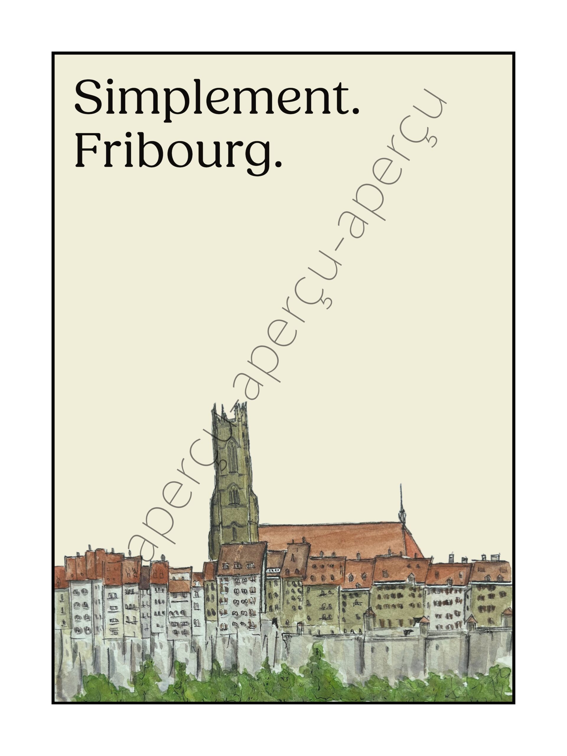 Fribourg vu de Lorette